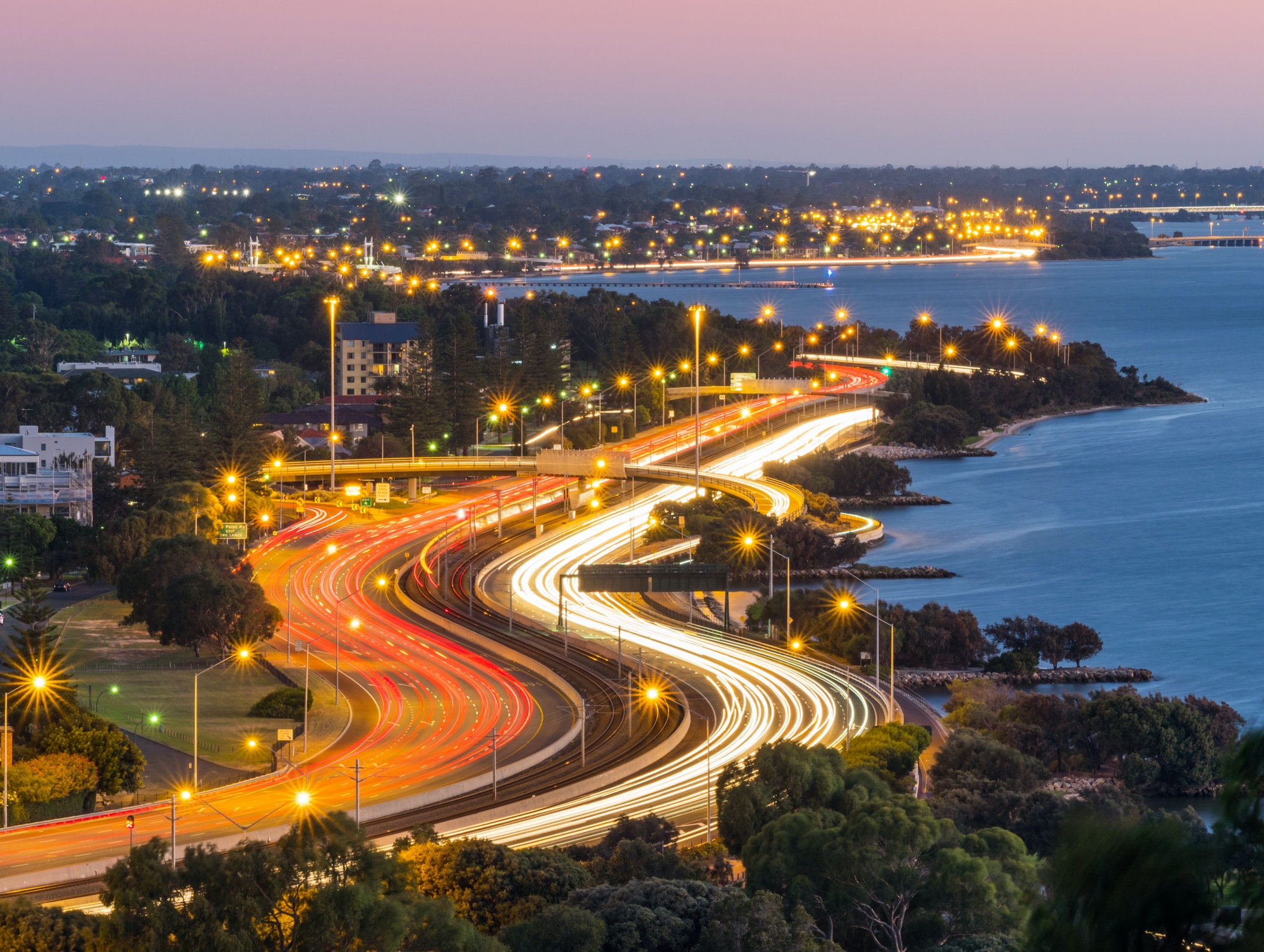 Evening Traffic in Perth